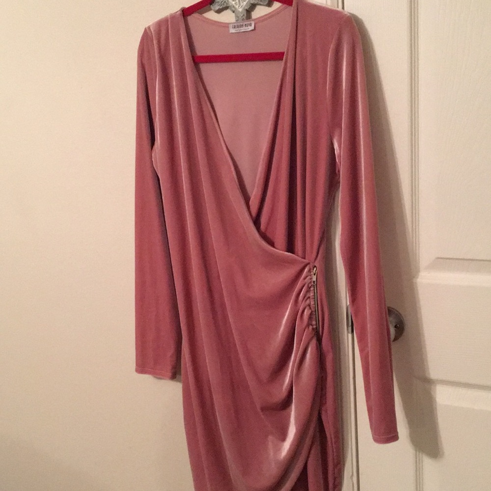 Suede pink Fashion Nova Dress